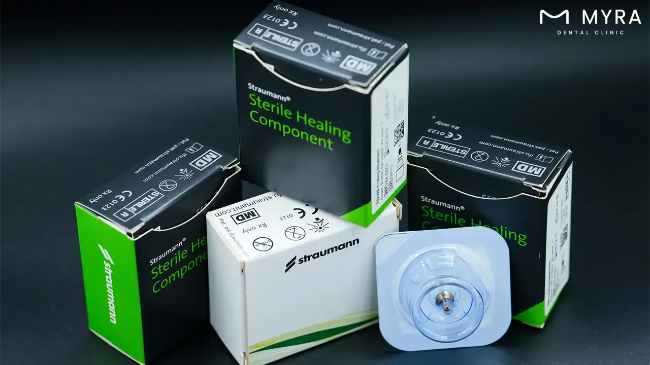 how long does the healing cap remain attached to a dental implant?