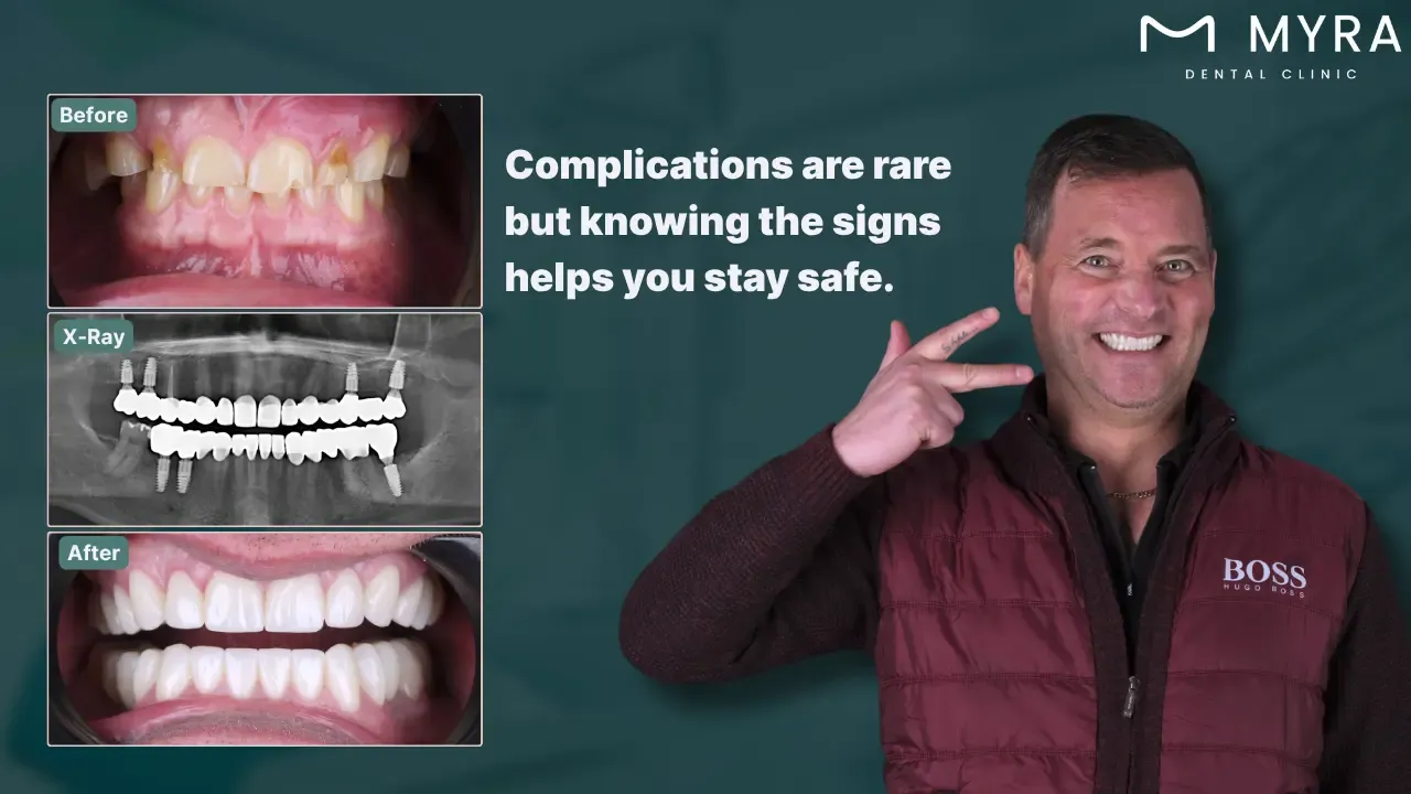 complications can include infection or nerve damage