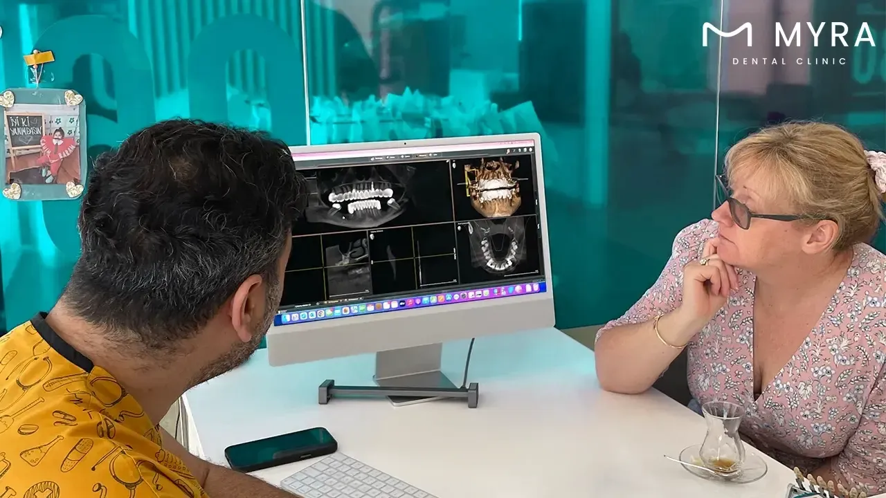 Consultation with the dentist