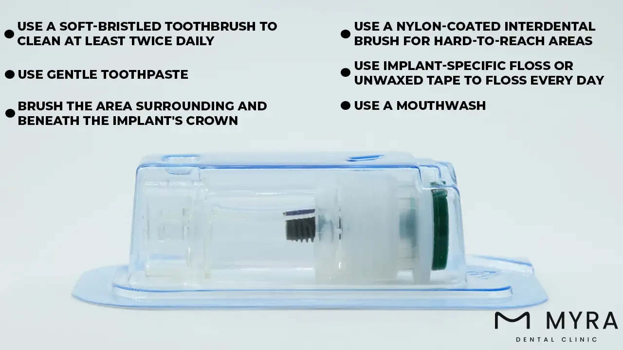 how do i take care of single implants?
