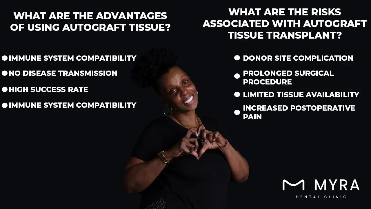 what are the advantages of using autograft tissue?