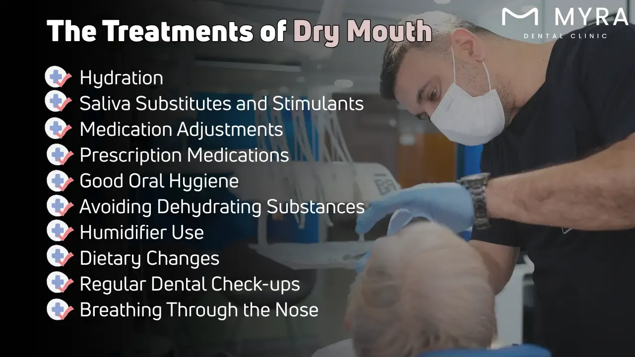 What are the treatments for dry mouth?