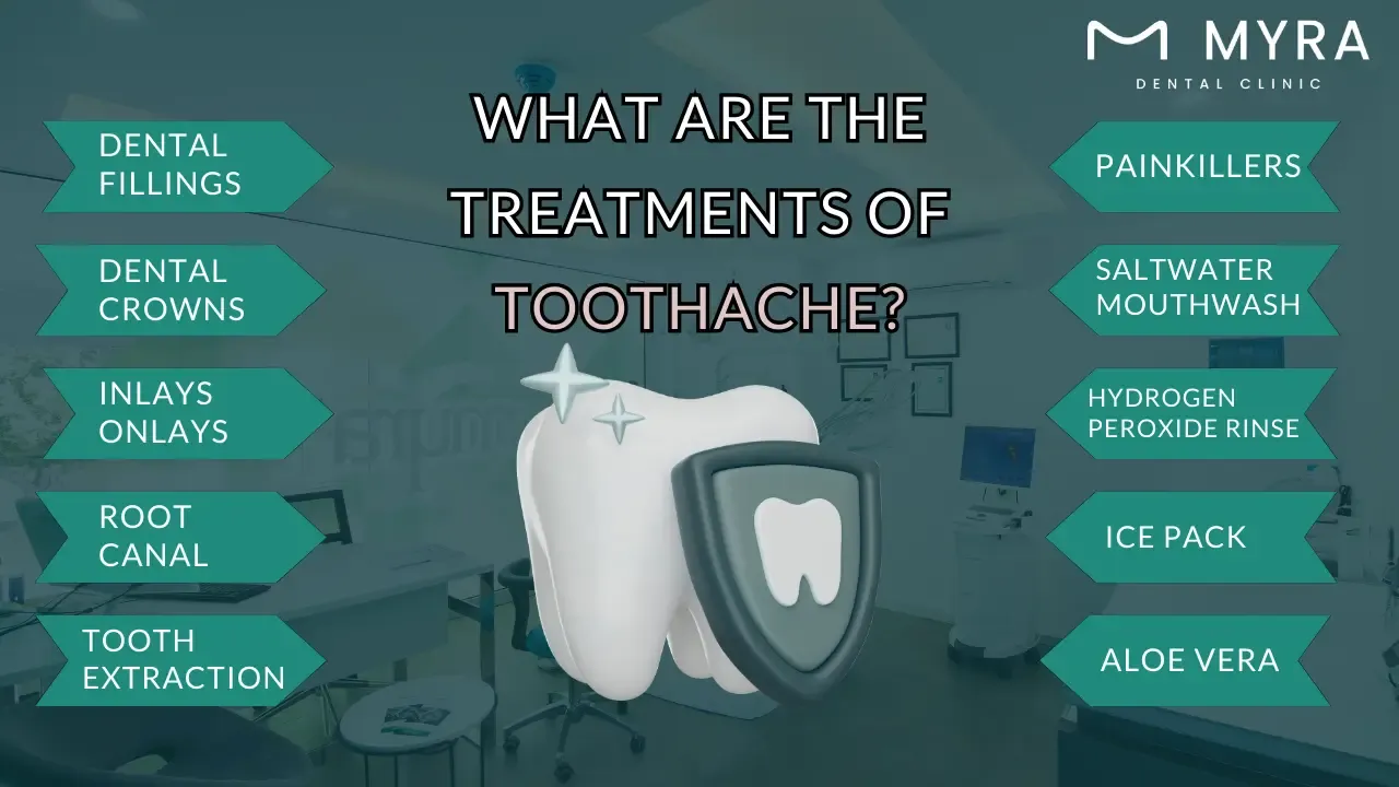 What are the treatments for a toothache?