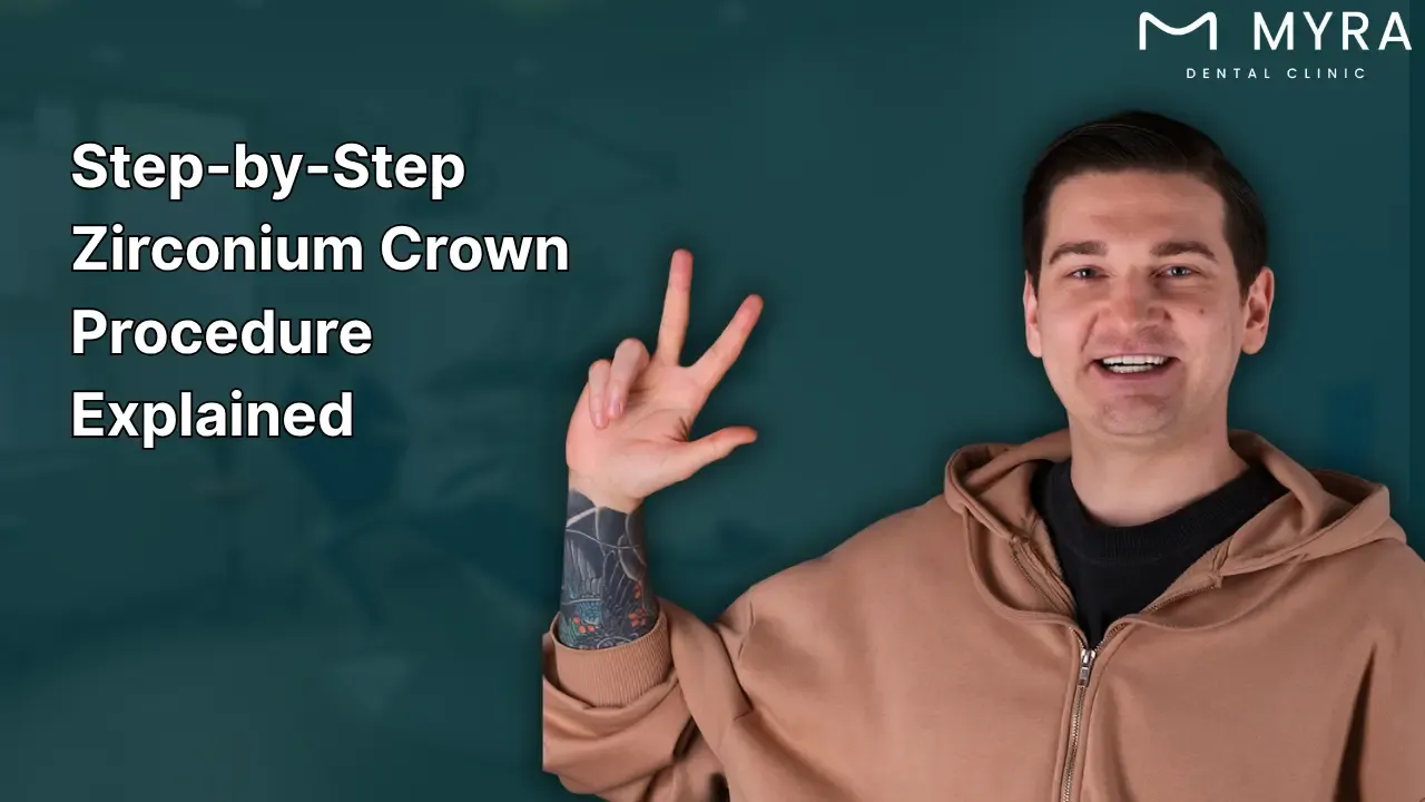 what is the process of getting a zirconium crown?